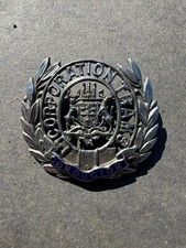 Nottingham Corporation Tramway Enamel Conductor Uniform Hat Cap Badge
