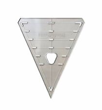 Linic Plastics Bunting Templates, Choice of Shape, Clear Plastic Pennants. S7886