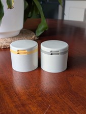 Vintage Plastic Tupperware Salt and Pepper Shaker Set with Lids