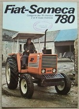 FIAT SOMECA 780 TRACTOR Agricultural Sales Brochure Sept 1976 FRENCH TEXT