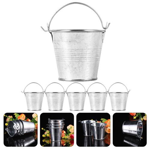 Set small metal buckets - set,