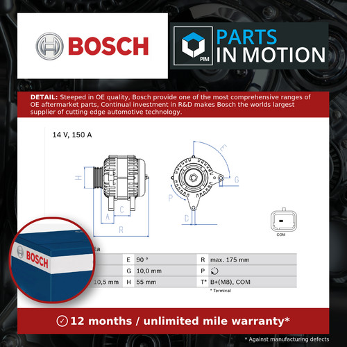 Alternator fits peugeot - peugeot, expert