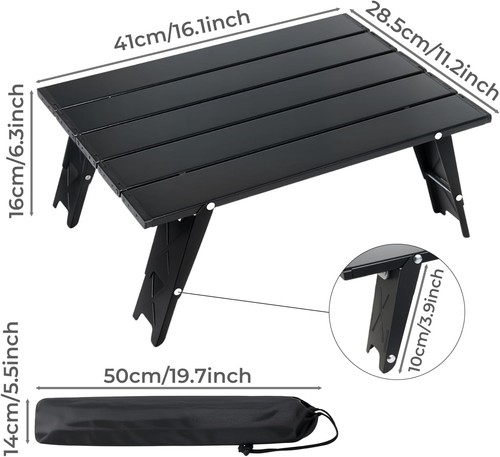 Folding camping table small - table,