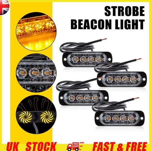 4pcs amber emergency led - 4pcs,