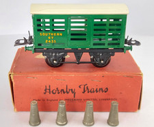 O Gauge HORNBY TRAINS No. 1  S.R. Milk Traffic Van with Churns - Southern (C)