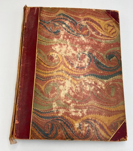 Antique leather bound volume - antique,, leather-bound,
