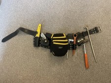 Scaffolding Leather Belt 4 PCS Full Tools Set - Top Quality Work TooL Belt DIY