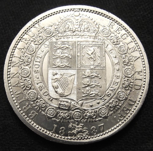 1887 victoria silver half - 1887,