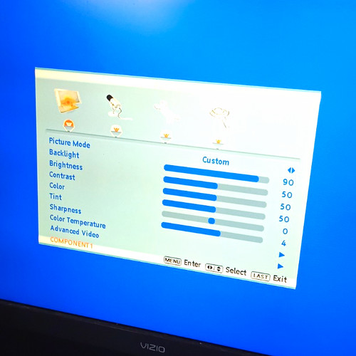 Vizio led flat screen tv - in,