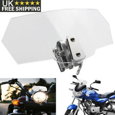 Universal Motorcycle Clip On Windshield Wind Screen Deflector Extension Spoiler