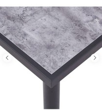 Dining Table - Concrete/Black