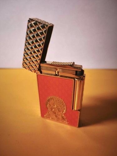 Dupont brass gas lighter - st,