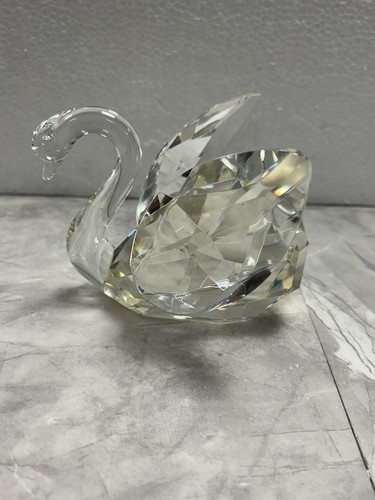 Large faceted crystal glass - large,