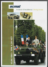 ACMAT VLRA 4x4 TPK 4.20 VCT 7-Seater Single Sheet Brochure In French & English