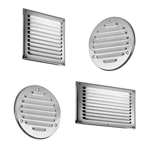 Glossy chrome air - chrome, grille