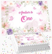 FLOWERS & BUTTERFLIES BIRTHDAY