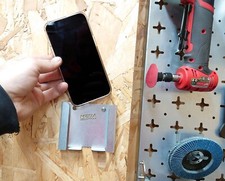 Wall Mount Mobile Phone Holder Stand Cradle Cell Secure Smart iPhone Samsung