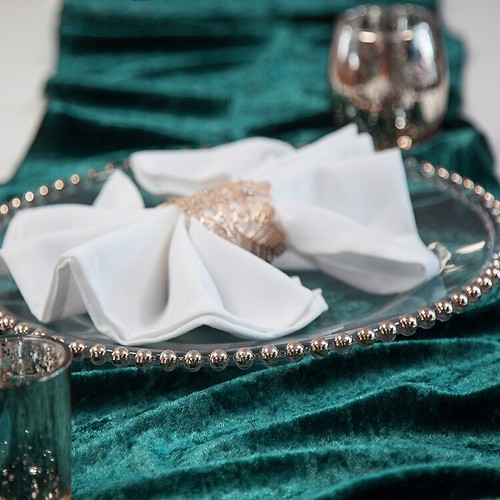Velvet table runners 35cm - velvet,