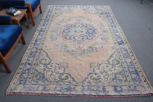 Vintage turkish rug 9x9 ft - rug, 5,9x9,2