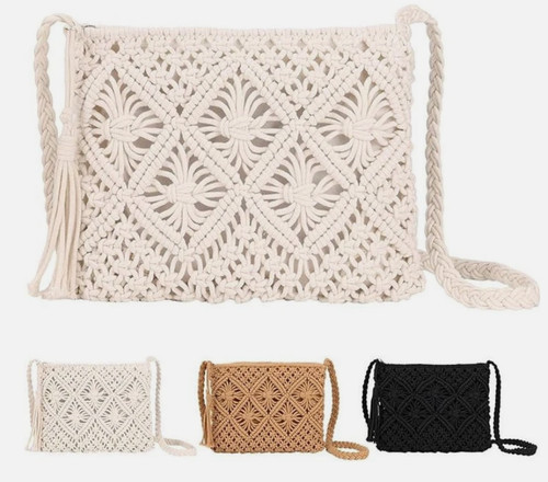 Women straw crossbody bag - women,