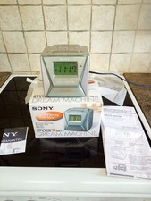 Boxed Sony Dream Machine ICF-C153L Cube 3 Band Alarm Clock Radio FM MW LW VGC