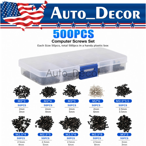 500pcs screw kit set fit - screw,
