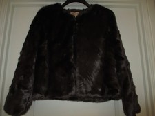 NEW Belle Vere Notte Faux Fur Jacket Size UK XL  16/42 Brown