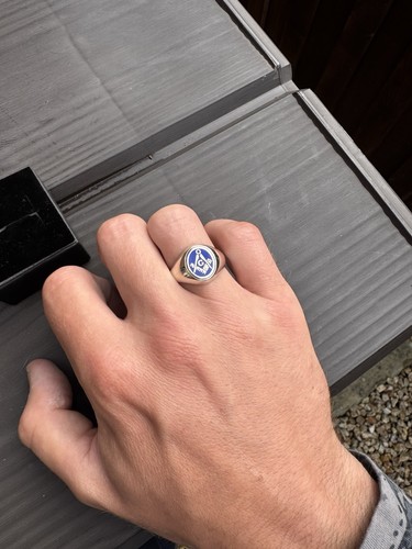 Sterling silver freemason - silver,