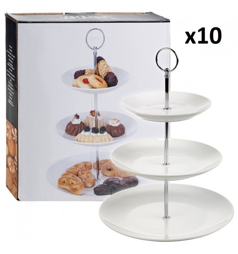 Tier ceramic round display - ceramic,