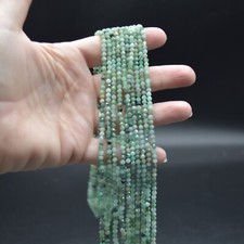 FACETED Round Beads 3mm - 15"