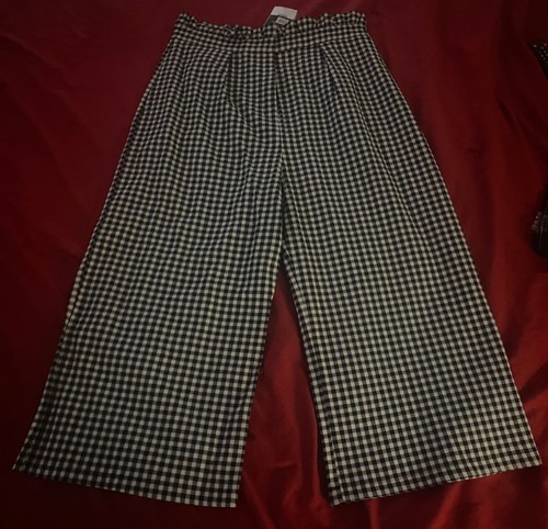 Topshop plaid black and - , white
