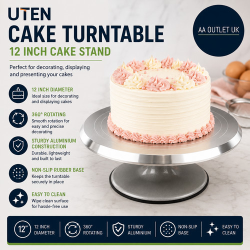 Uten cake turntable - cake, 12in