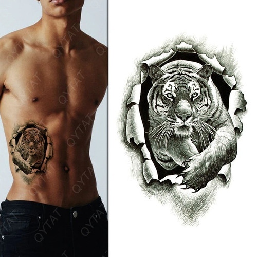 Temporary tattoo tiger claw - tattoo,