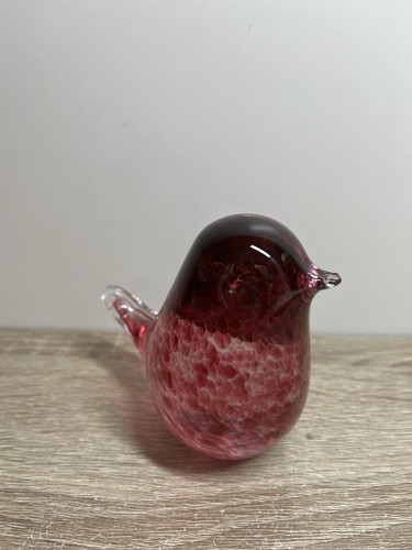 Wedgwood red hand blown bird - ,