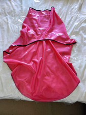 Cathouse Latex Skirt - Tail Skater Skirt - Pink / Black Trim