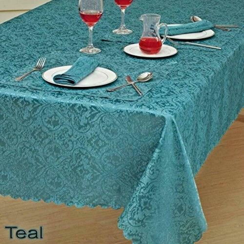 Jacquard modern floral table - jacquard,