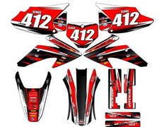 2008-2014 CRF 230 F VIGOR Red Senge Graphics Kit Compatible with Honda