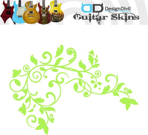Acoustic guitar vine swirl - acoustic,