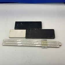 Unique Log Log Slide Rule Made in England 12” in Original Box Vintage Working