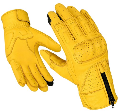 Leather motorcycle gloves - motorcycle,