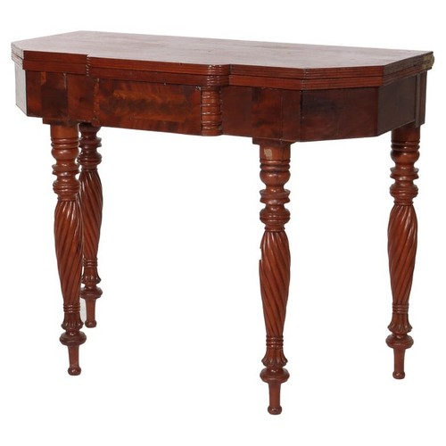 Antique mahogany card table - card,