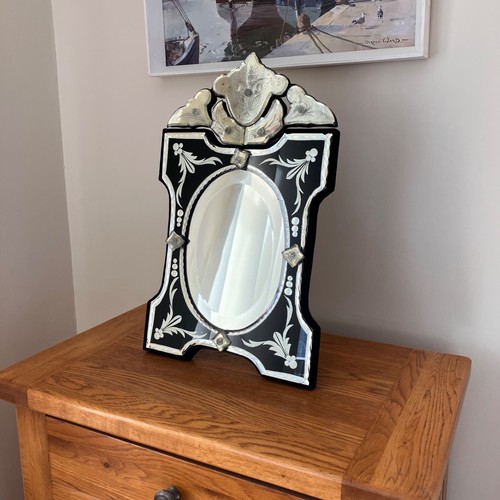 Vintage venetian glass table - glass,
