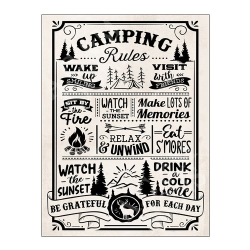 Metal tin sign plaque - metal,