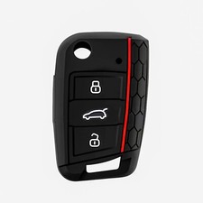 Silicone Key Cover For Seat Leon Ateca Ibiza VW Golf MK7 MK7.5 Case Fob s40c
