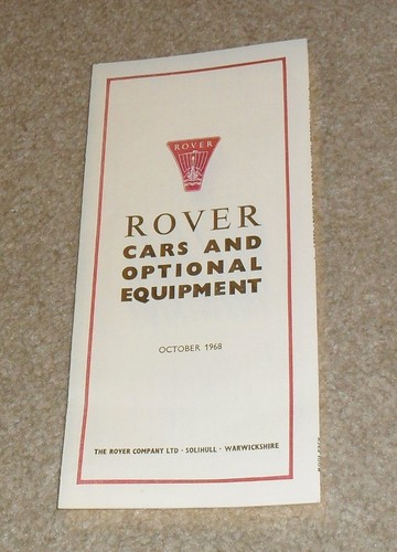 Rover price option guide - price, &