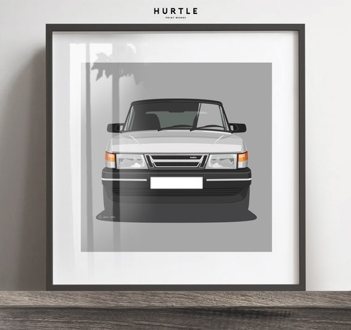Saab 900 turbo poster - poster, print