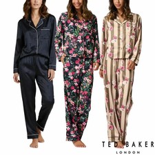 Ted Baker Ladies Satin PJ Set in 3 Colours and 4 Sizes