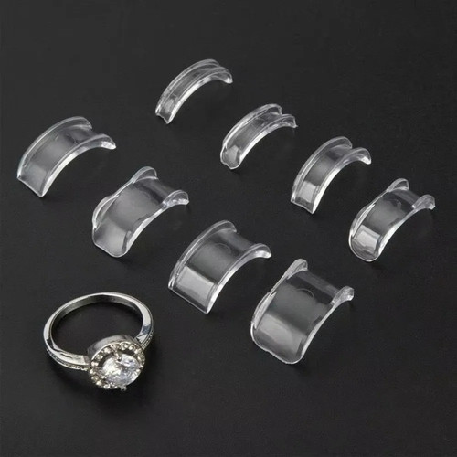 8pcs silicone ring size - 8pcs,