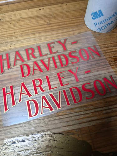 Harley davidson red gold - davidson,