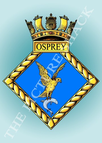 Hms osprey crest metal - hms, a
